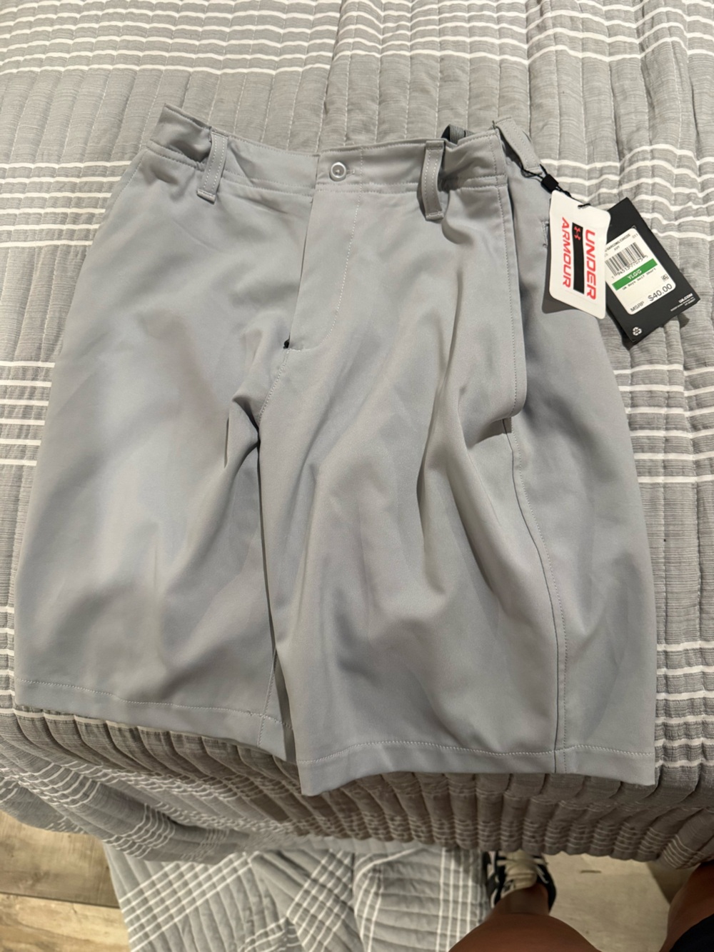 Under Armour Light Gray Boys' Shorts